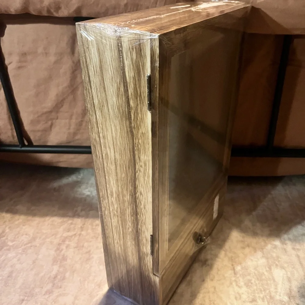 Wooden Display Cabinet with Glass Door